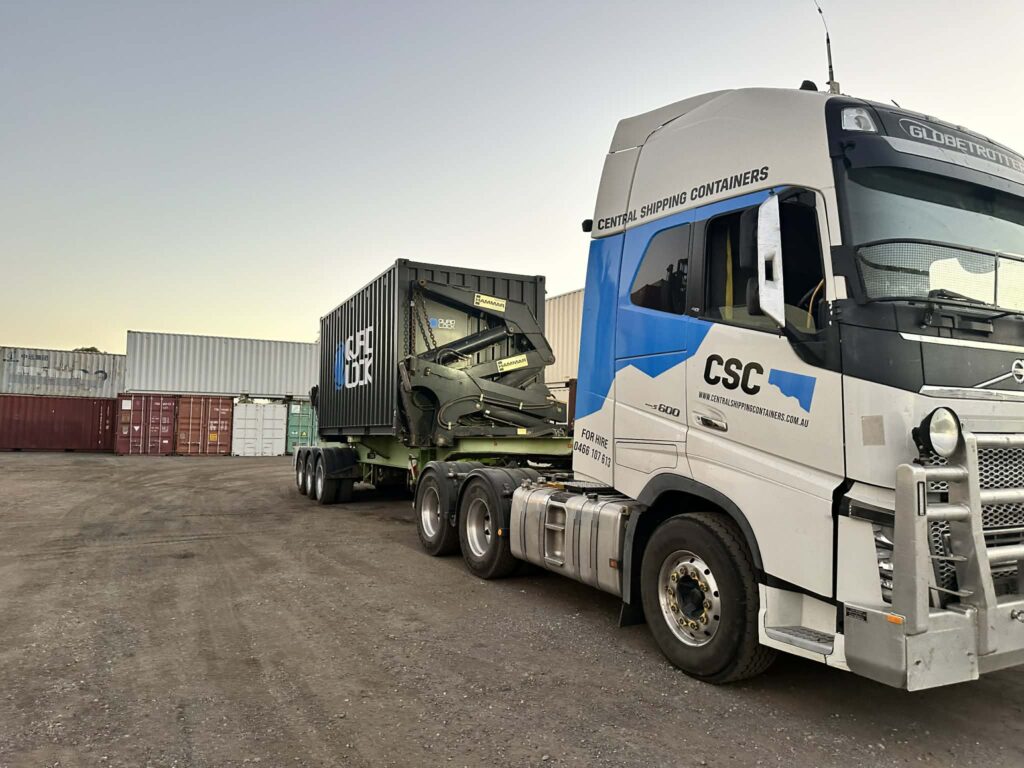 Moving Storage containers easily with a truck