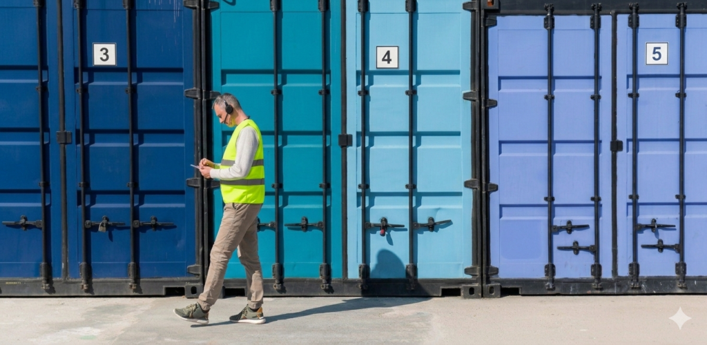 Container delivery inspection